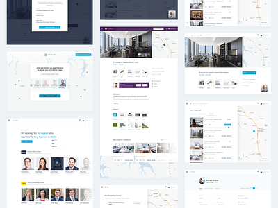 Listing Loop - Buyer App Showcase clean gallery lander map maps minimal properties property management realestate search ui