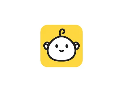 Baby logo app icon baby branding cute face kid logo logodesign logoicon logomark simple