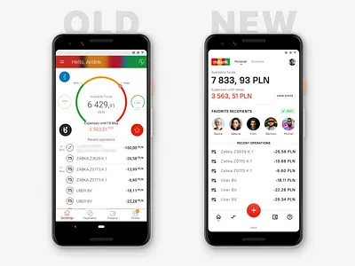Bank App Redesign android bank bank app banking app material design redesign