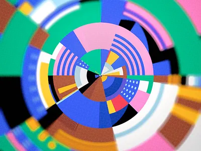 Data fun (donut chart) abstract art direction blog cover blog post branding cover data data visualization data viz donut chart geometric geometry graphic illustration image palette print ui vector visualization