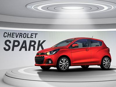 Spark 2018 3d art automotive automotive design car chevrolet composition design light red retouch socialmedia spark textures