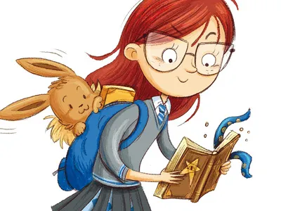 "Silvia" characterdesign eevee harrypotter illustration magic nightmare pokemon ravenclaw