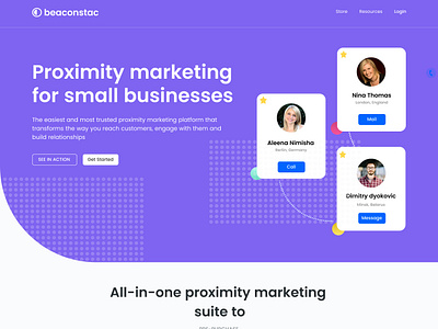 Landing Page blue homepage landing page uidesign