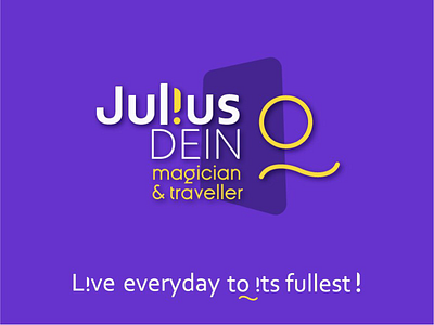 Julius Dein Logo branding design design project design system dynamic logo graphic design logo logotype magic purple