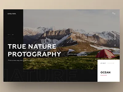 Photography concept design minimal nature photo photographer photography travel traveling ui ux website