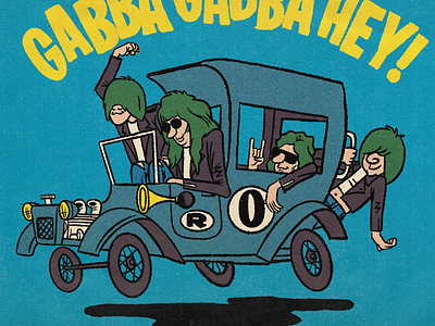 Ramones x Wacky Races = fun! procreate ramones rock roll