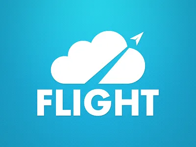 Flight Logo bold branding clean concept design flat design flight fly logo modern