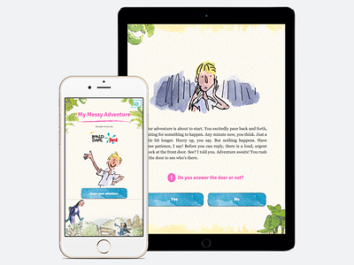 My messy adventure app interaction ios app responsive design ui design