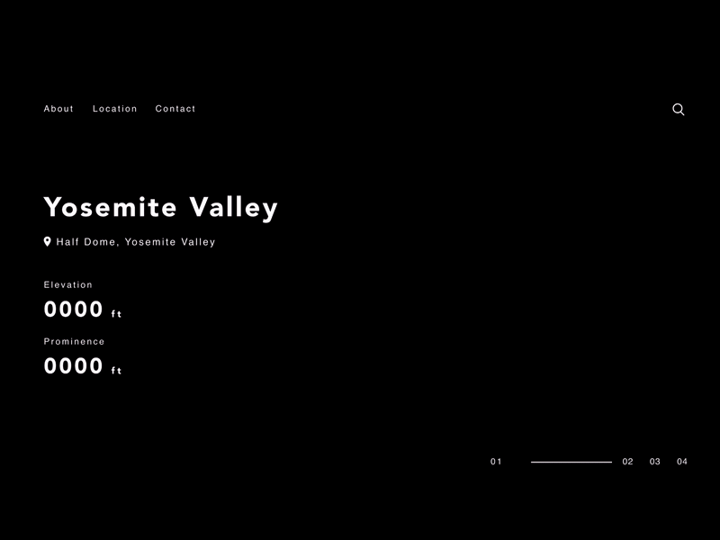 Hiking Web Design animation design photoshop responsive typography uiux design ux web deisgn
