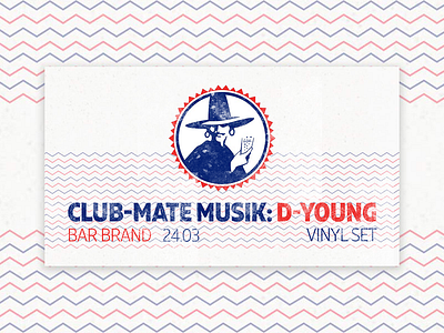 Event Cover Design for Club-Mate Musik Series artwork cover design design electronic music music art music artwork promotional design promotional material social media banner social media design typography