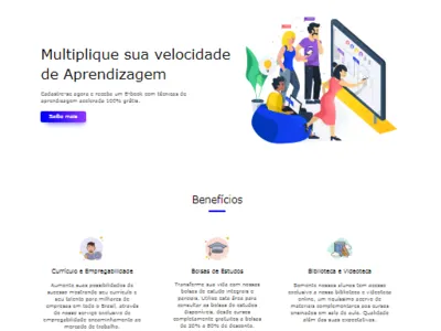 Landing page adobe xd animation branding brasil design digital flat icon illustration illustrator ilustração landing page popup typography ui ux web web design website wordpress
