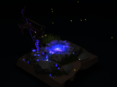 heaven of gem blender blender3d blender3dart lowpoly