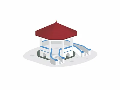 Babancong Garut design flat desig isometric isometric design isometry landmark prespective vector