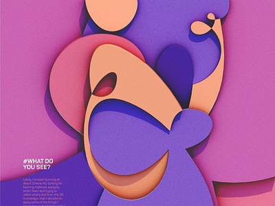 What Do You See? art cinema4d graphic design illustration mokhatib