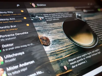 UI for jabber messenger desktop app inediapps interface messenger ui ui ux uidesign uwp wpf xaml