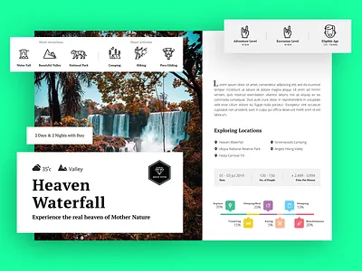 Tour Package Brochure brochure illustrator itinerary tourism