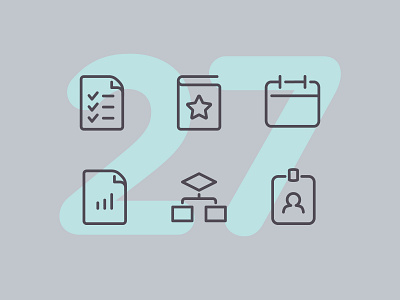 Day 27 business icon icon set icons interface line office ui vector work workout