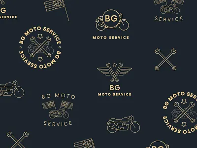 BG Moto Service Logo Exploration auto repair auto service auto shop car repair car service moto moto service motorbike motorcycle motorcycle repair motorcycle shop motorcycles repair shop