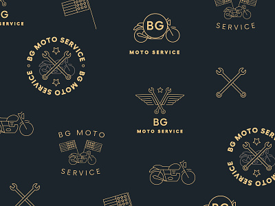 BG Moto Service Logo Exploration auto repair auto service auto shop car repair car service moto moto service motorbike motorcycle motorcycle repair motorcycle shop motorcycles repair shop