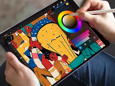 Color in Digital Illustration art blog illustration brainstorm color choice color palette creative design design design process design studio digital art digital illustration digital painting graphic design idea illustration illustration art interaction process flow procreate