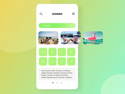 Summer event Ui adobe xd summer camp summer event summer flowchart summer ui summertime uiux