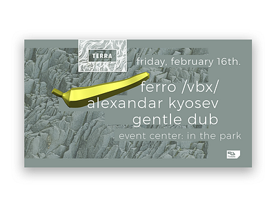 Event Cover Design for Ferro & Terra Music artwork branding cover design design electronic music music art music artwork promoters promotional design promotional material social media banner social media design typography