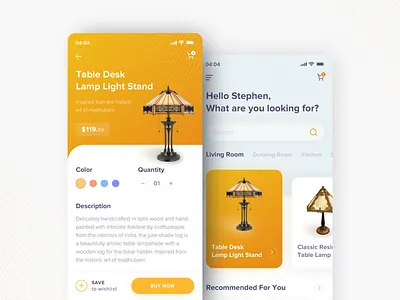 Home Decor App app app design apps decor design interface light mobile phone ui user interface ux