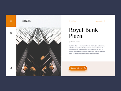 architecture screen canada design figma figmadesign minimal ui ux web web design website
