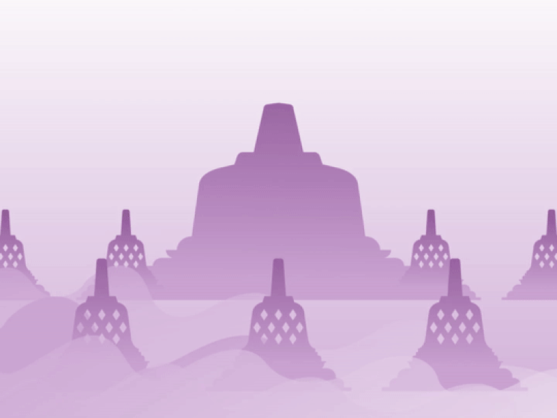 Vesak Day animation design gradient illustration motiongraphics vesak