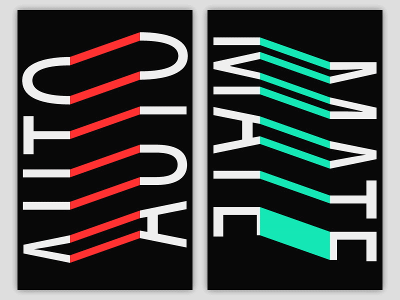 auto-mate-expo-sure gif motion poster design processing typography