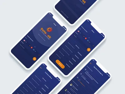 Rate-Ak app design app clean design flat icon icons illustration logo mobile ui ux