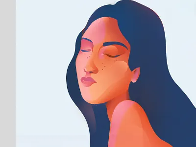 Gauguin design face figurative illustration lifestyle tech traveling ui woman women of color