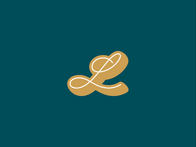 Just an L capital clean cursive design l lettering lines logo mark monoweight script shadow smooth thin type typography