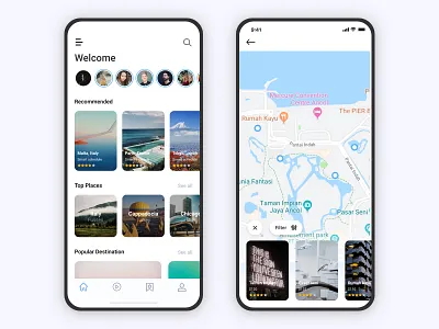 Travel Recommendation app branding design flat icon logo minimal recommendation recommendations travel travel agency travel app traveling travelling typography ui ux vector website white