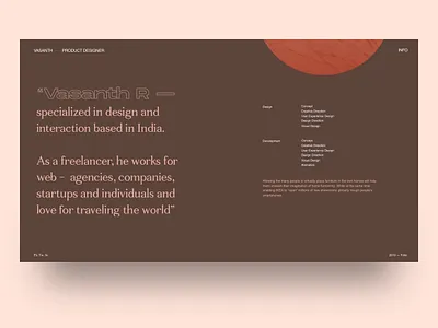 About page - Portfolio design minimal portfolio portfolio design ui website