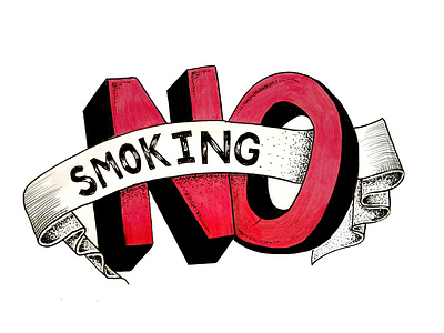 No Smoking brush lettering brush pen handdrawing handdrawn handdrawn type handdrawntype smoking typography art