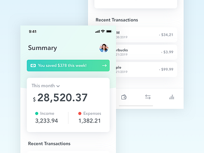 Financial Account Summary app austin designer austin texas designer california designer clean design design finance fintech ios ios design lifestyle los angeles designer mobile mobile app design mobile design new york designer san francisco designer san jose designer ui ux