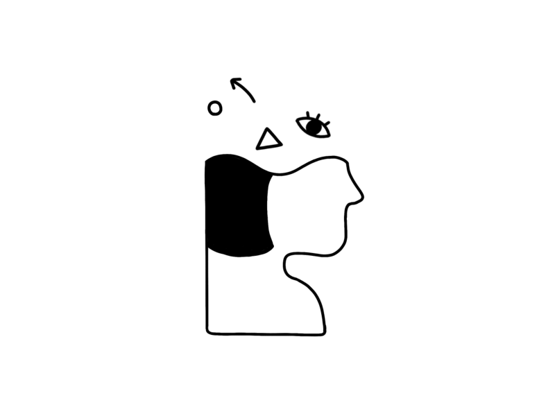 Thinker 2019 animation design eye gif gif animation illustration line lineart linework