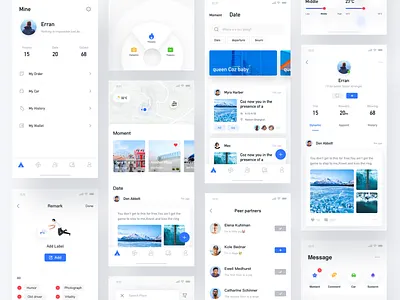 SAIC MAXUS5 app blue camper car clean friend iphone iphonex list sociality touring car ui ux
