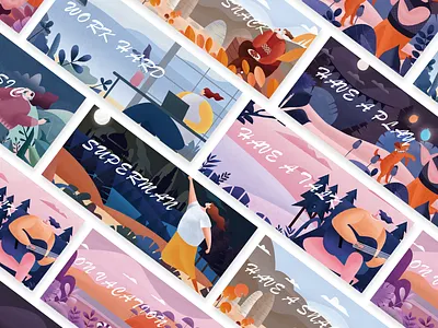 Life illustration design illustration