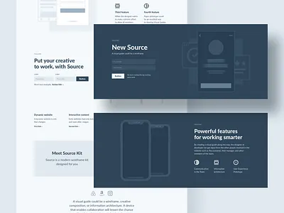 Source Wireframe Kit figma interface kit prototype sketch web design website wireframe wireframe kit