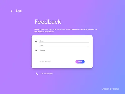 Feedback Page 2019 adobe illustrator application art dribble shots feedback page graphics inspiration invites landing page mobile app trend2019 ui user experience user interface ux web design web development webgradient webui