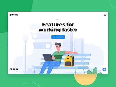 Stories Illustration Kit design flat illustration interface vector web design