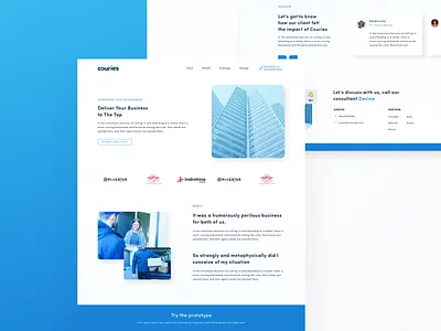 Couries Landingpage Exploration delivery design landingpage minimalism ui ux website