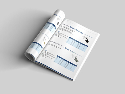 Support Bandage advertise advertisement branding brochure brochure design brochure layout brochure mockup brochure template design illustration typography