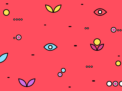 Eyes app application background colors design eye flat icon illustration illustrator infinity tool leaf logo pattern pixflow shapes texture vector wallpaper web