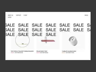 Sale Issue 24 brutalism brutalist ecommence minimal minimaldesign shop typography ui ux web webdesign