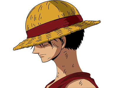 Luffy cartoon design illustration luffy manga one piece sketch straw