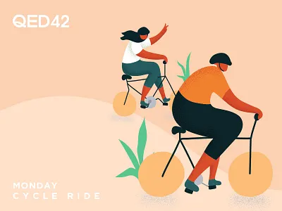 Hello Monday branding design illustration office