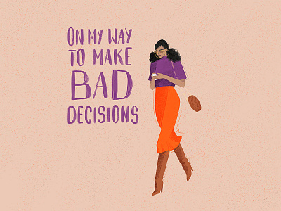 Decisions art cartoon cartoon art cartoon character cartoon design character art character design design drawing handlettering illustration typography woman illustration